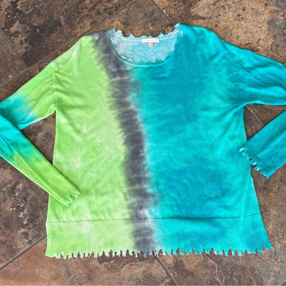 Lisa Todd Tie-Dye Long Sleeve, Vibrant Colors,